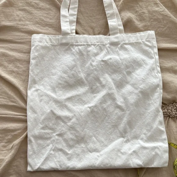 Retired Life White Canvas Tote Bag with Black Text - Picture 4 of 6
